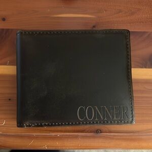 Personalized “Conner” leather wallet